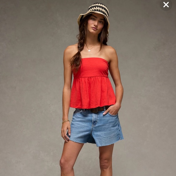 American Eagle Sunchaser Knit Babydoll Tube Top size M - Picture 1 of 7